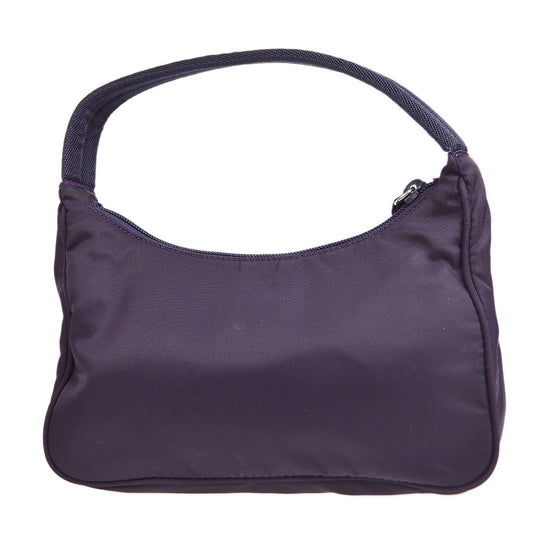 Prada Hobo Bag Nylon Purple Shoulder Bag