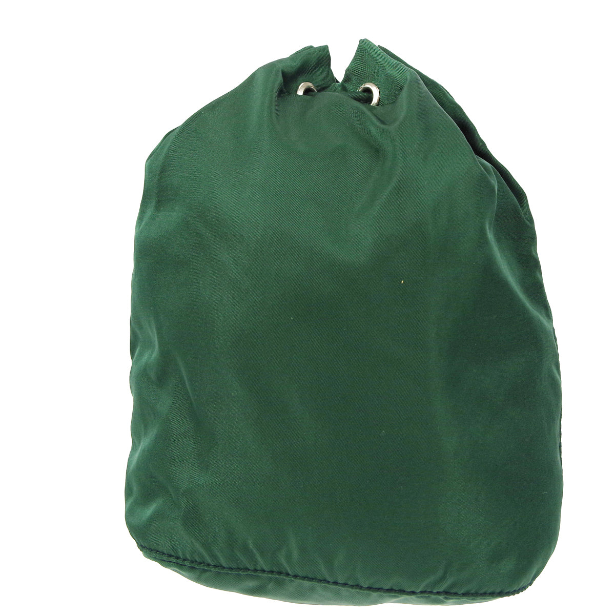 Prada Drawstring Pouch Luxury Handbag Nylon Green Mini Clutch Bag