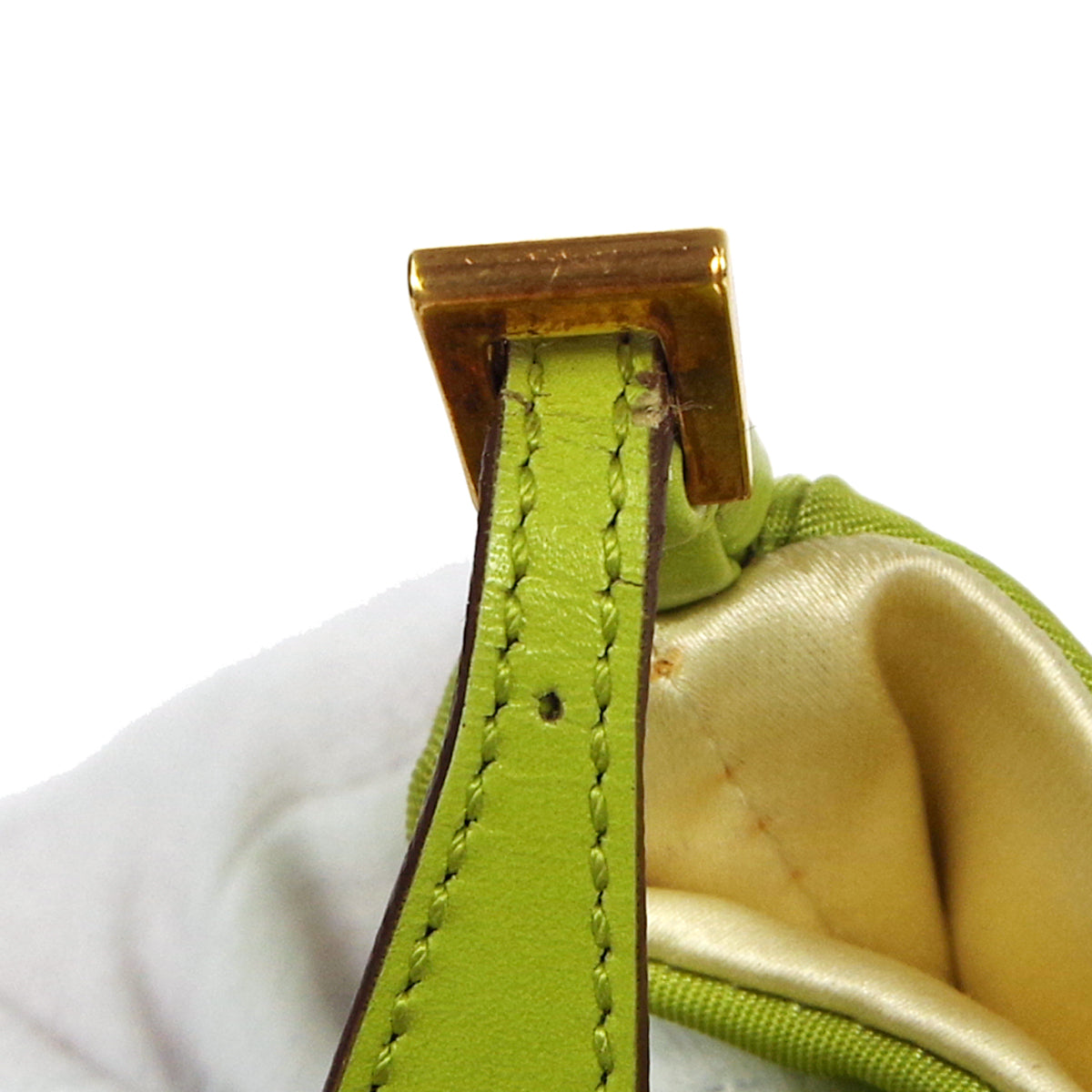 Prada Shoulder Bag Green Chain