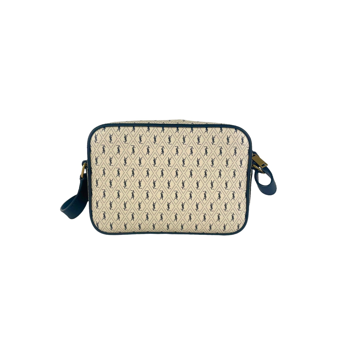 YSL Saint Laurent Camera All Over Crossbody Bag Monogram Beige