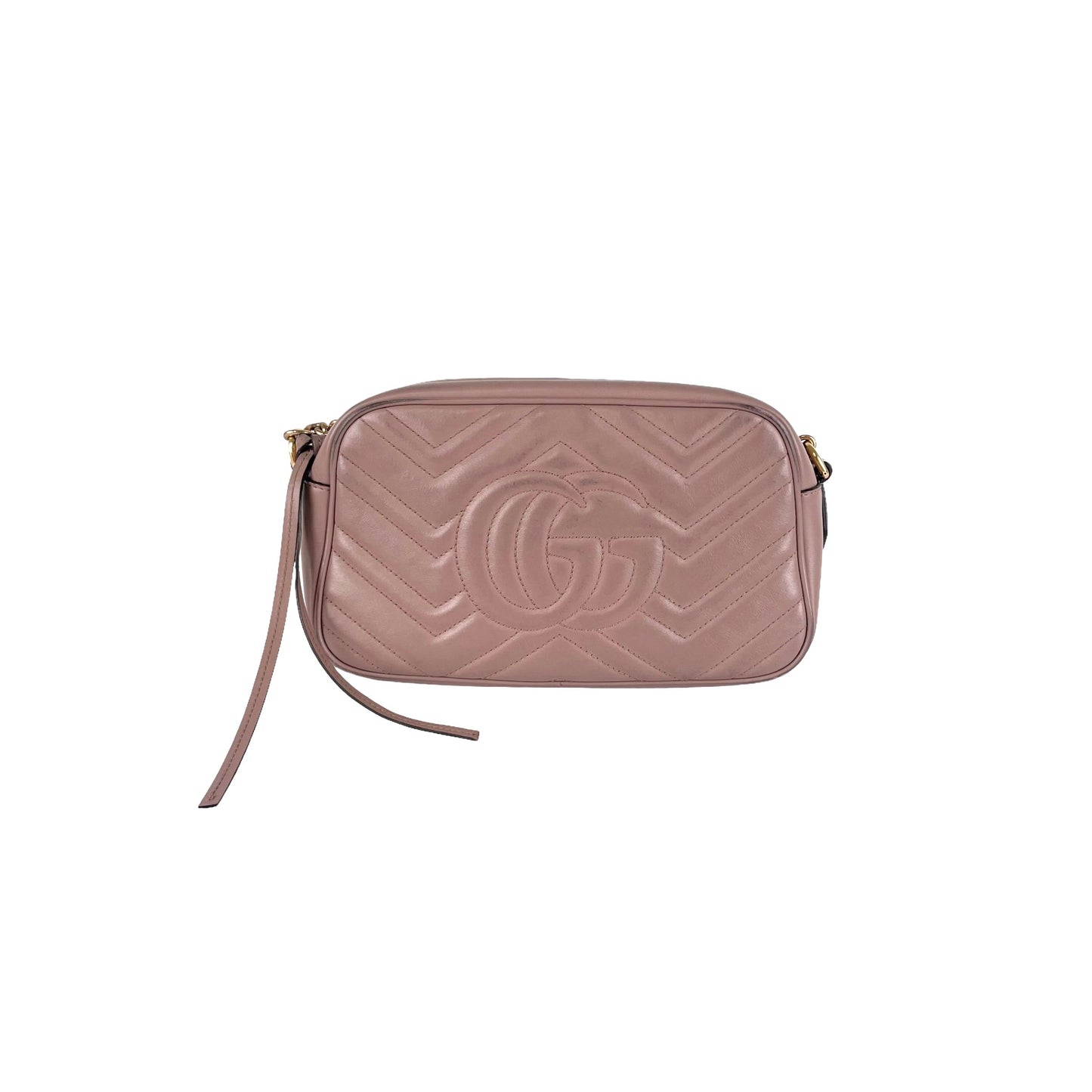 Gucci Marmont Camera Nude Crossbody Bag Small