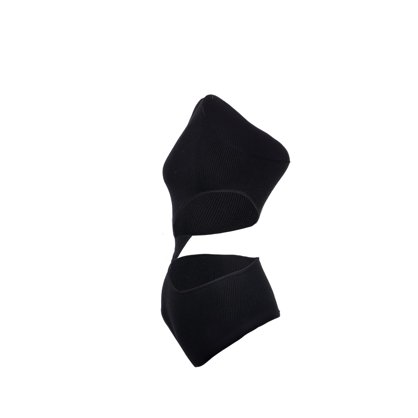 Celine Size One Shoulder Underpinning Wool Polyamide Handbag Black Shoulder Bag