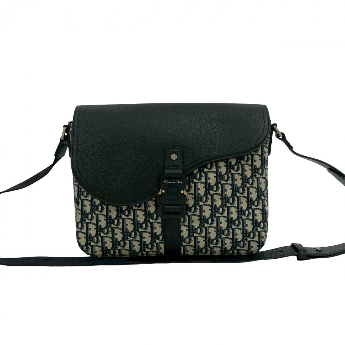 Dior Shoulder Bag Saddle Messenger Bag Canvas Black