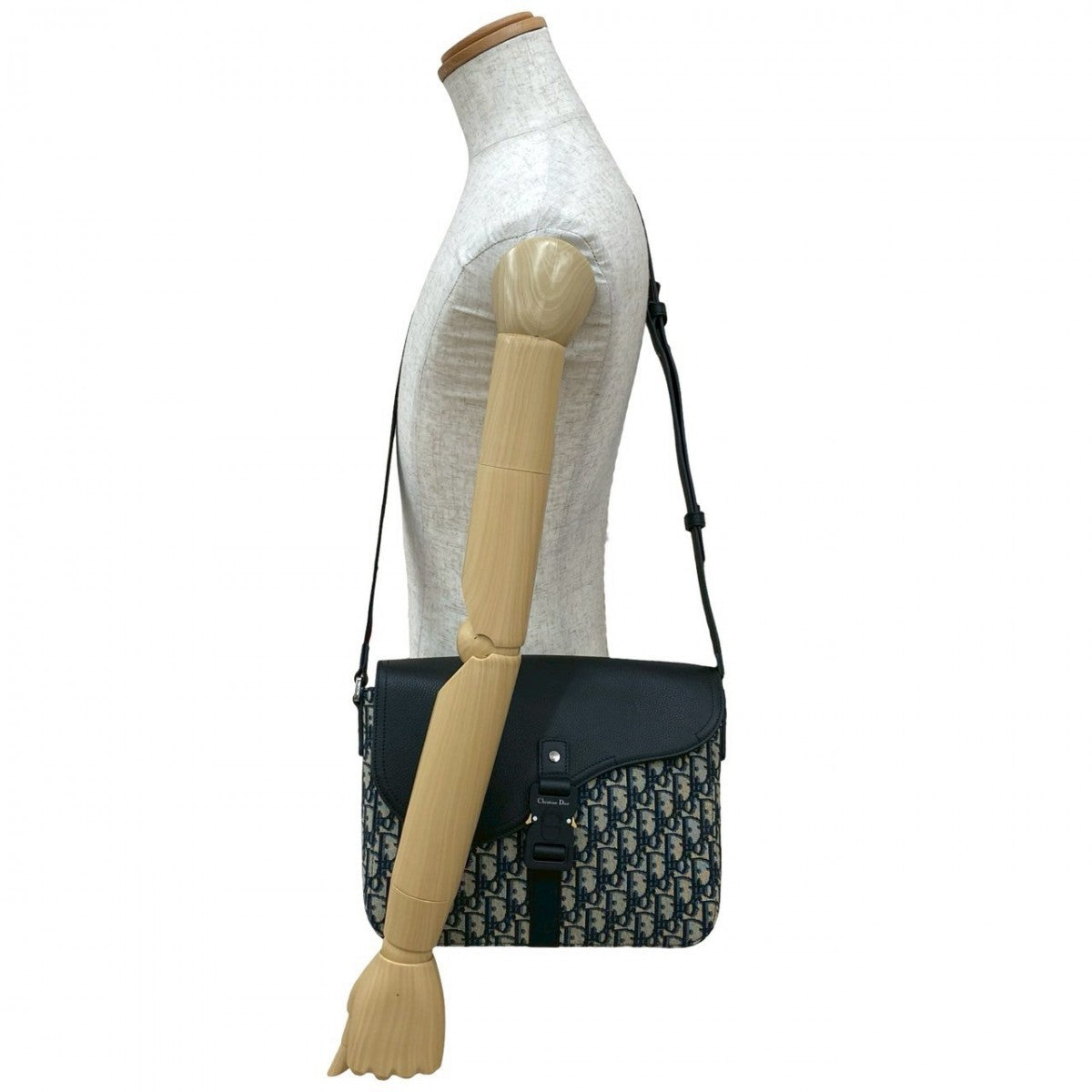 Dior Shoulder Bag Saddle Messenger Bag Canvas Black