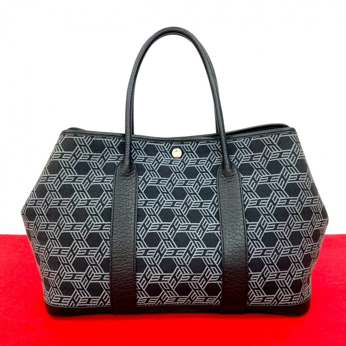 Hermes Tote Bag Towarso Ash Garden Party Pm Black