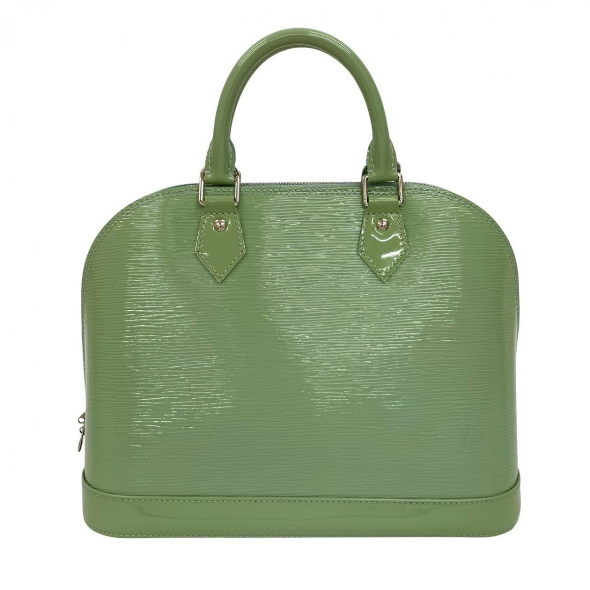 Louis Vuitton M40625 Mint Epi Alma PM Leather Patent Green Handbag