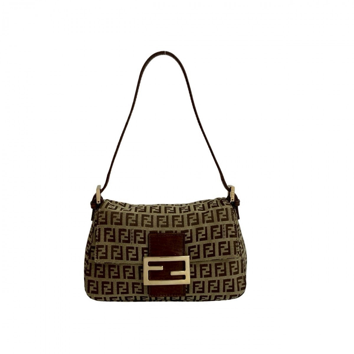 Fendi Handbag Mamma Canvas Brown Bucket Bucket Bag 20250703Dkb6889720