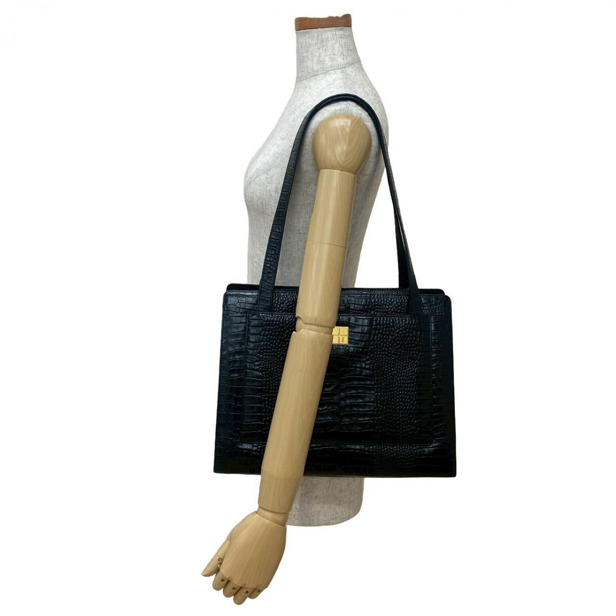 YSL Saint Laurent Yves Tote Bag Leather Black 20250703Mnb15 5