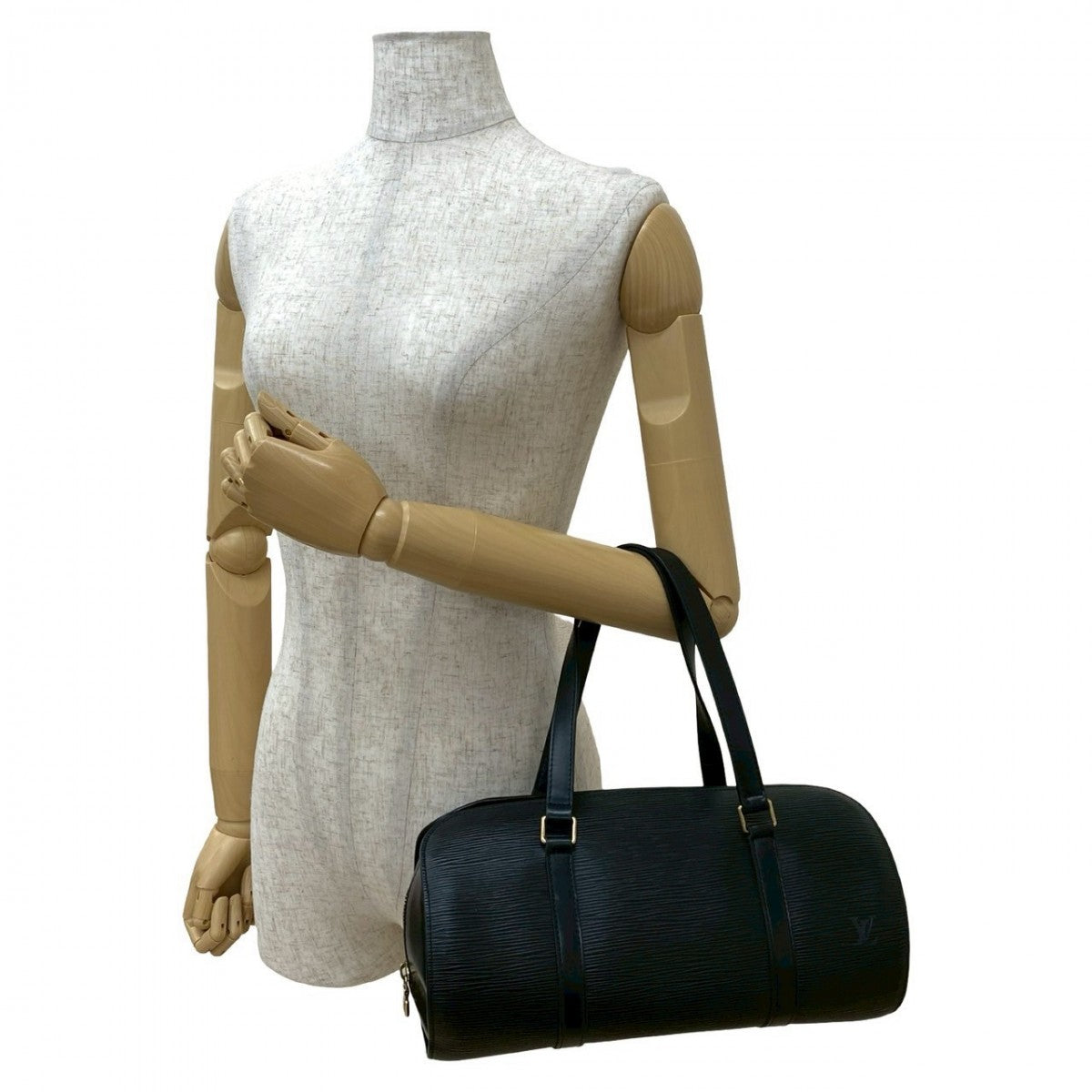 Louis Vuitton Epi Suflo Leather Black Handbag