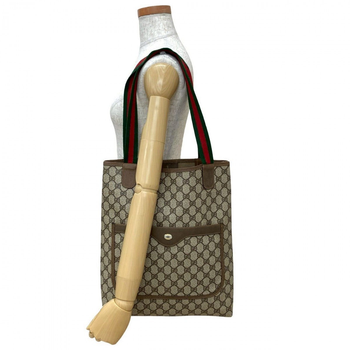 Gucci Sherry line Leather Brown Tote Bag 20250715Jpb283 3