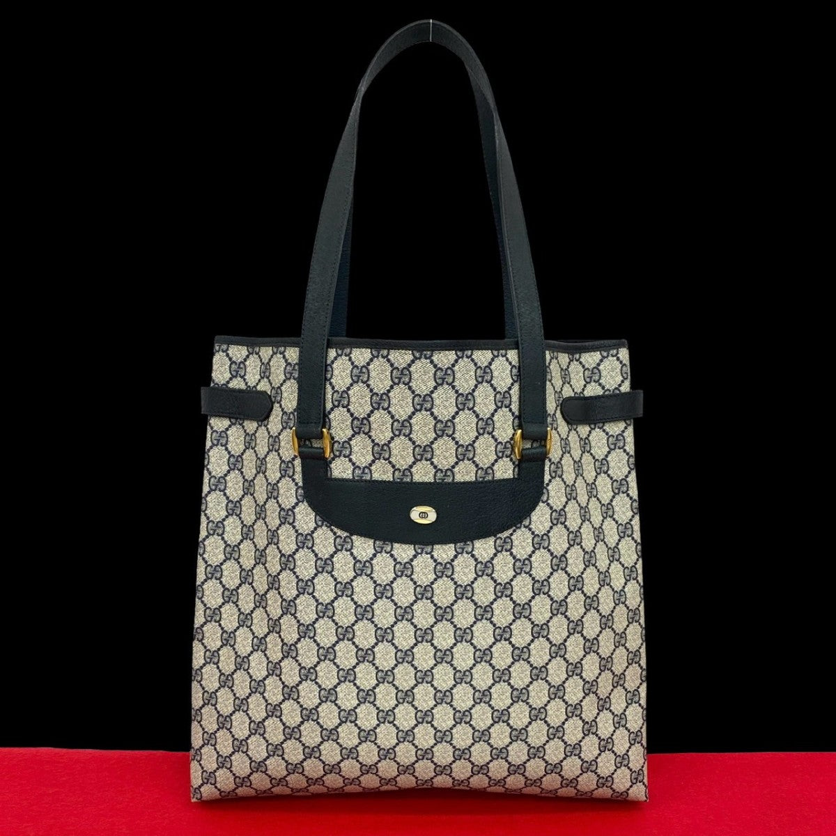 Gucci 20250715Jpb391 10 Leather Navy Tote Bag