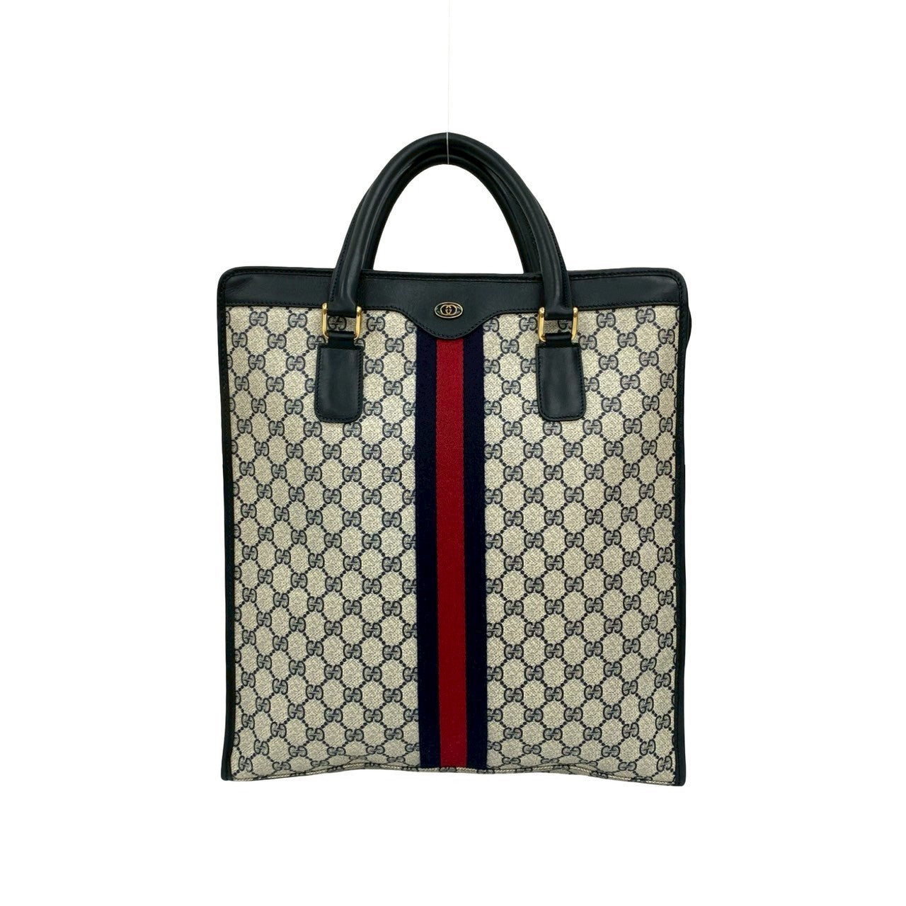 Gucci Sherry line Leather Navy Handbag 20250717Mnb222 3