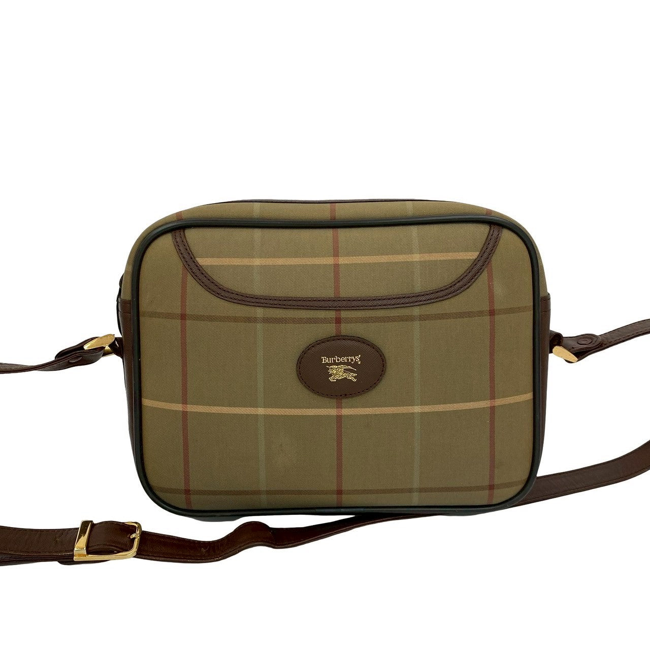 Burberry Shoulder Bag Canvas Brown 20250730Kmb54 9