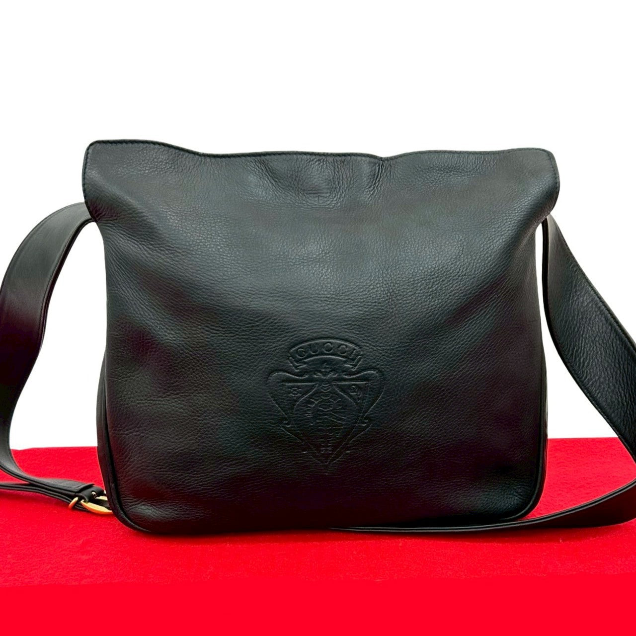 Gucci 20250915Jpd313 1 Leather Navy Shoulder Bag