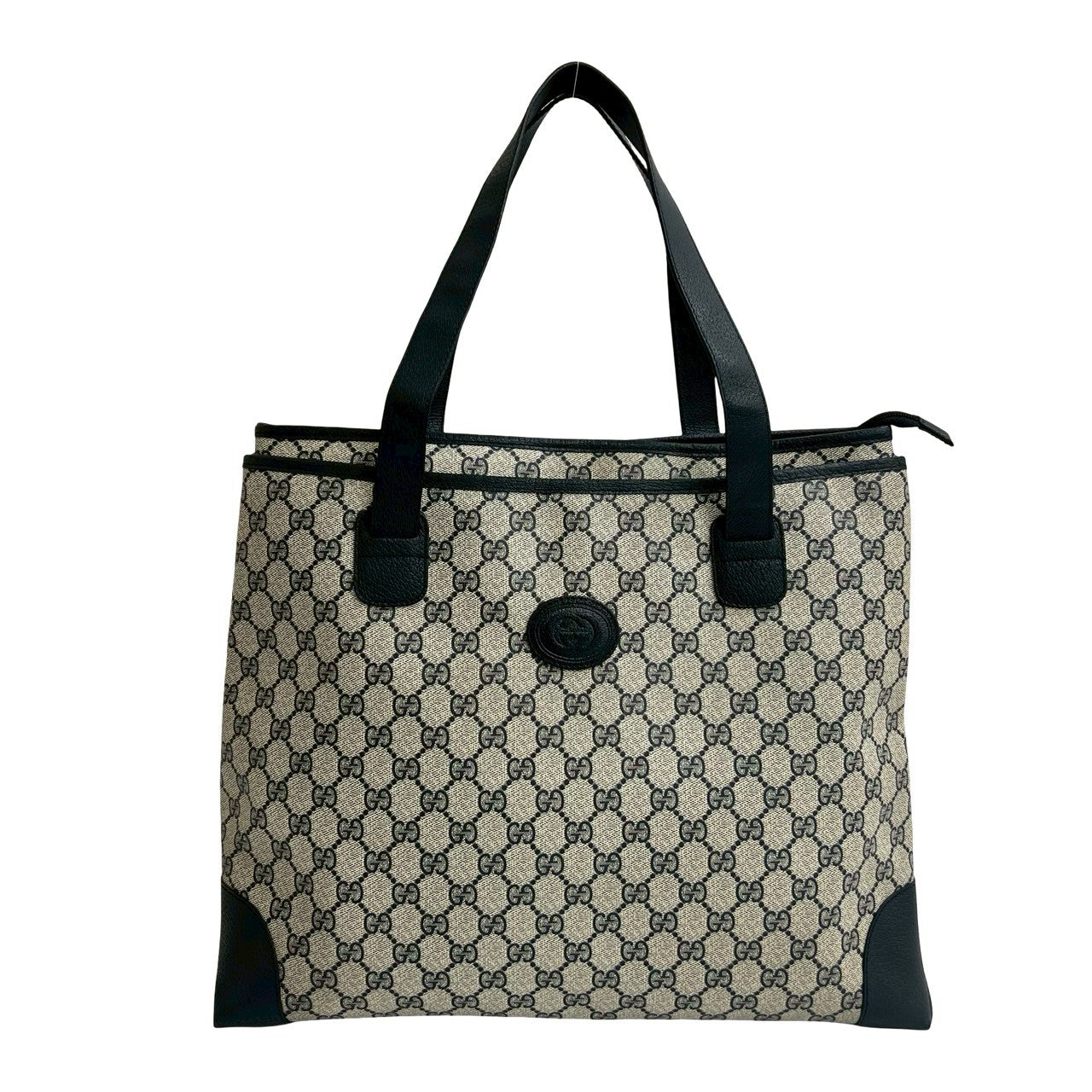 Gucci 20250924Kmd822 9 Leather Navy Tote Bag