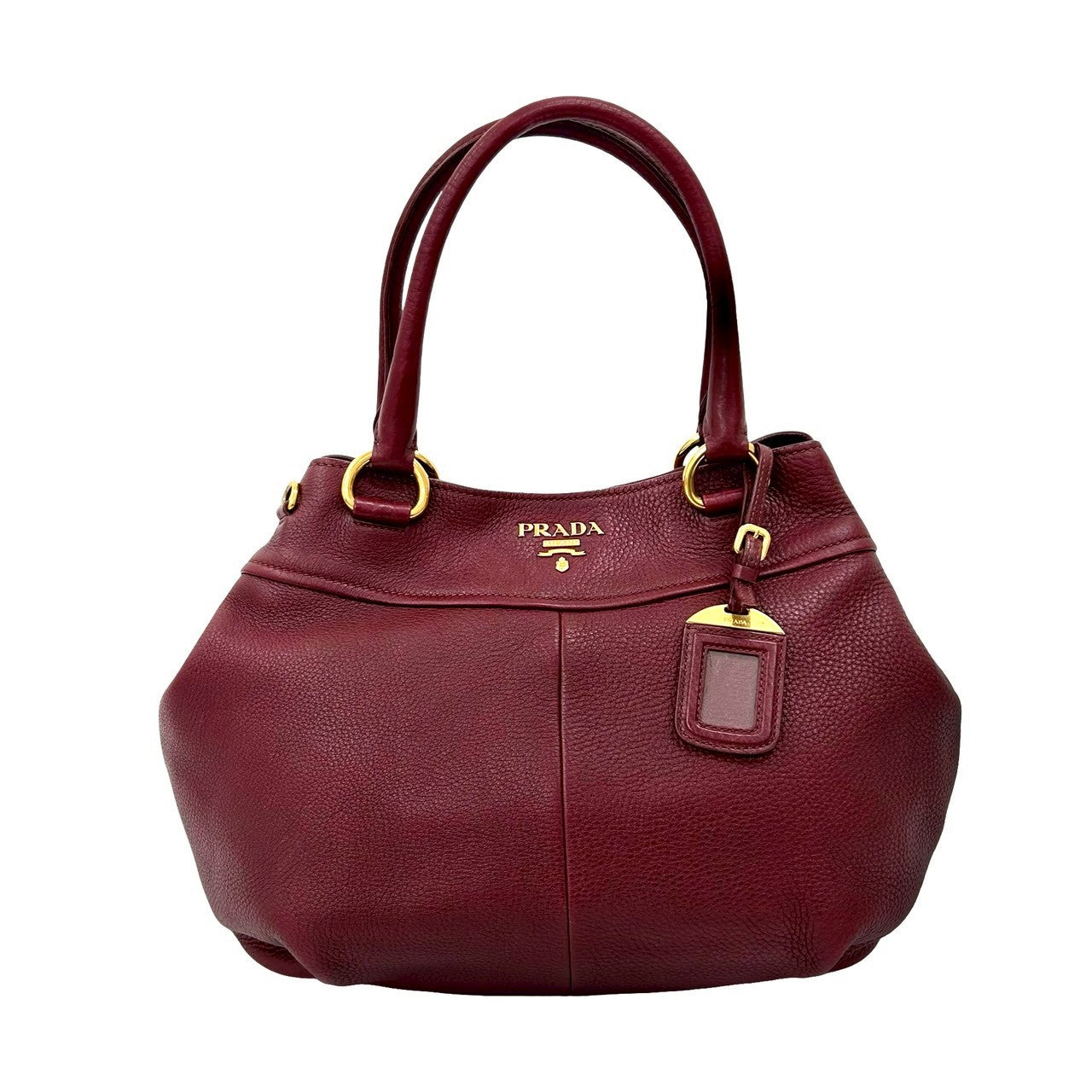 Wine Leather Red Travel Bag