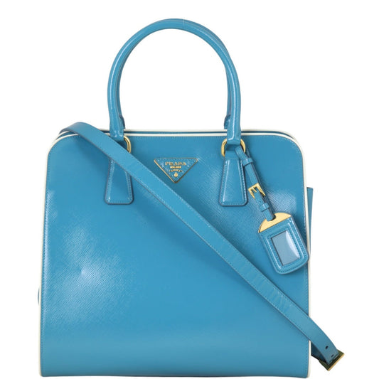 Prada Saffiano Vernice Pyramid Tote Handbag Tote Bag