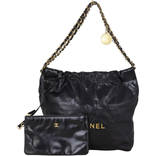 Chanel 22 Hobo Black Small Shoulder Bag