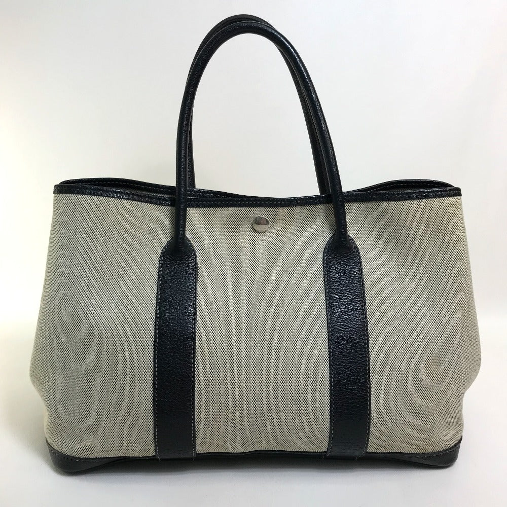 Hermes Tote Bag Toilet Ash Buffle Skipper Natural Garden Black