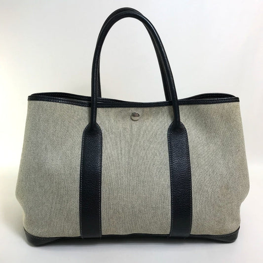 Hermes Tote Bag Toilet Ash Buffle Skipper Natural Garden Black
