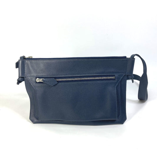 Hermes Shoulder Bag Ultrapla Gm Mens Leather Navy