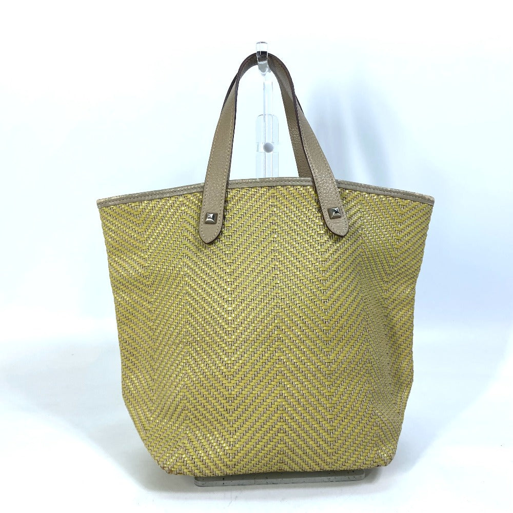 Hermes Tote Bag Polyester Type Handbag Kaba Chennai Pm Leather Yellow