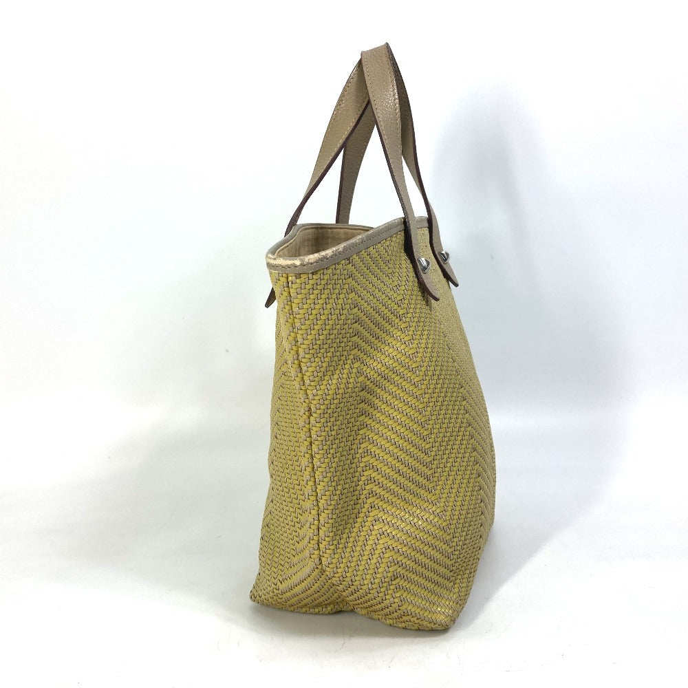 Tote Bag , Polyester Yellow Type Handbag Leather