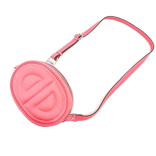 Hermes Waist Bag In The Loop Women Lambskin Pink Travel Bag