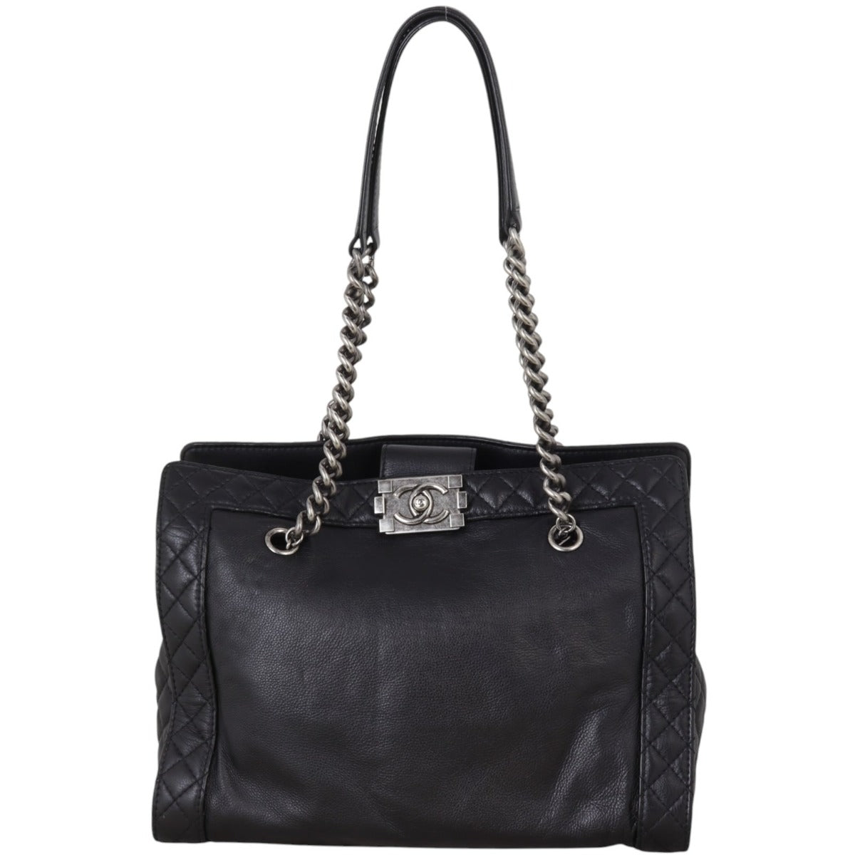 Chanel Reverso Boy Tote Shoulder Bag