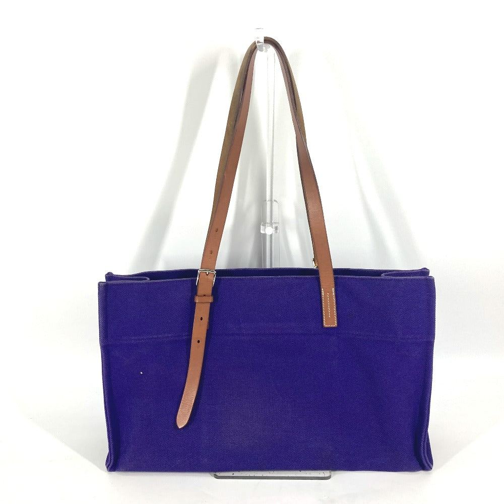 Hermes Tote Bag Etrivière Elan Canvas Purple