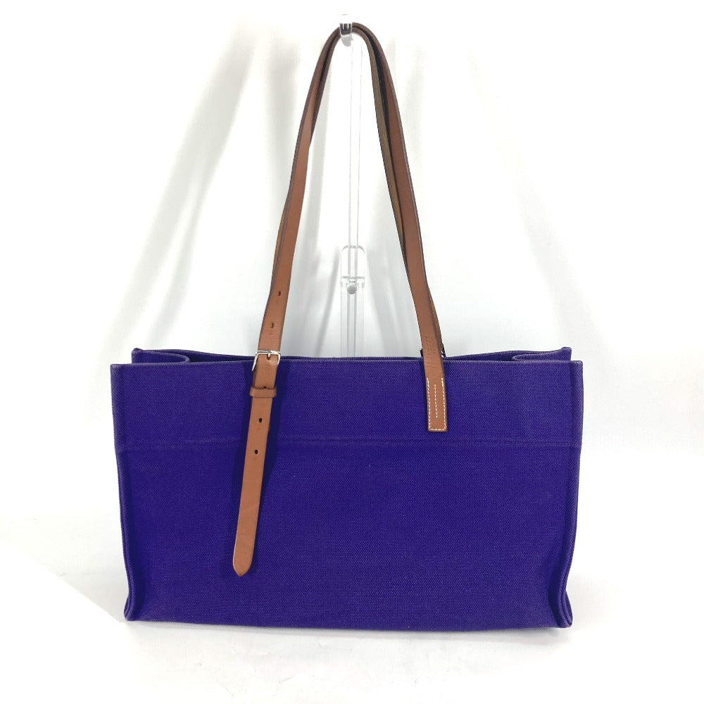 Hermes Tote Bag Etrivière Elan Canvas Purple