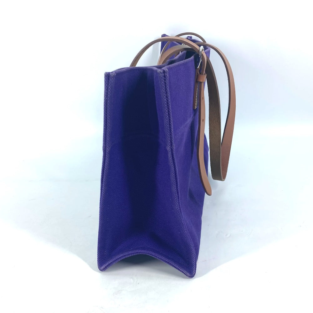 Hermes Tote Bag Etrivière Elan Canvas Purple