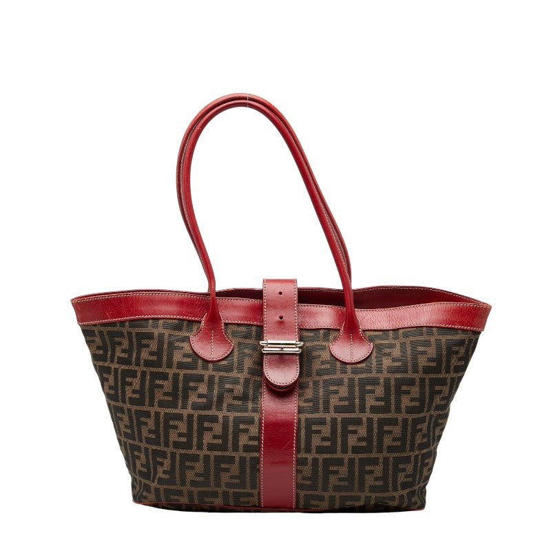 Fendi Zucca Tote Bag Leather Canvas Tote Bag 1
