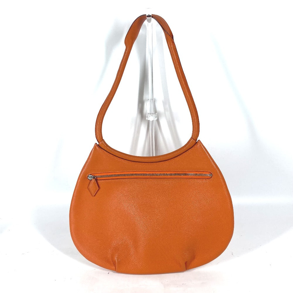 Hermes Shoulder Bag Kakawet Women Leather Orange