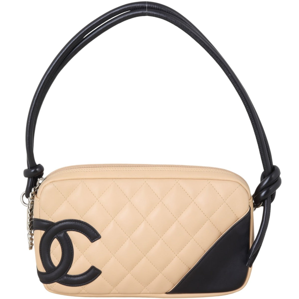 Chanel Ligne Cambon Pochette Quilted Brown Shoulder Bag