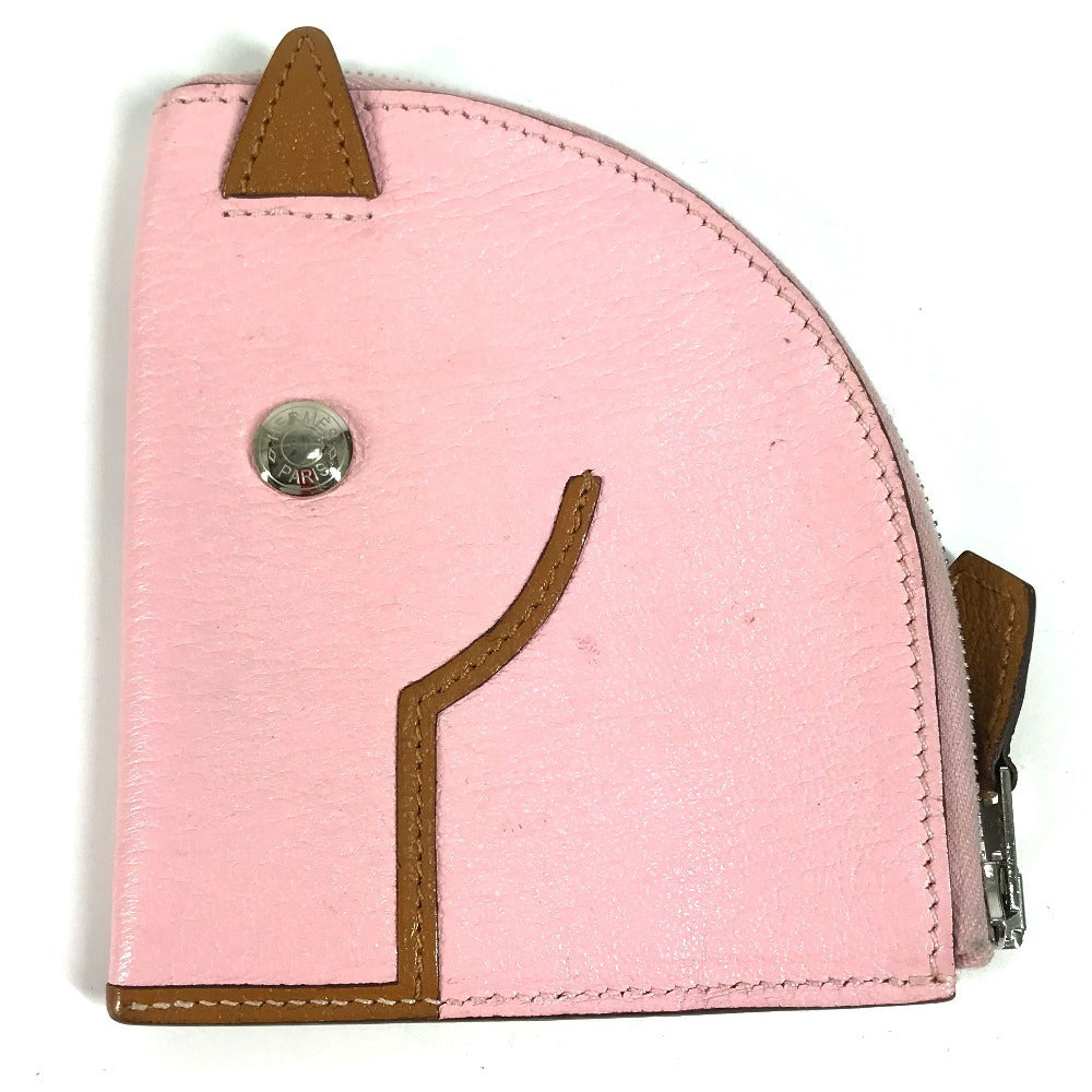 Coin Case Shave Horse Cheval Paddock Women Pink Travel Bag