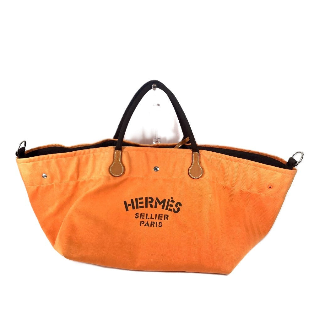 Boston Duffel Bag Orange With Porch Fool Canvas Travel Bag