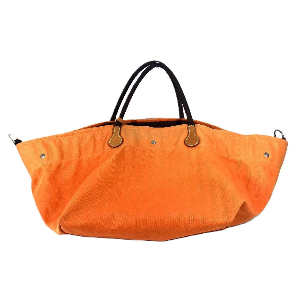 Boston Duffel Bag Orange With Porch Fool Canvas Travel Bag