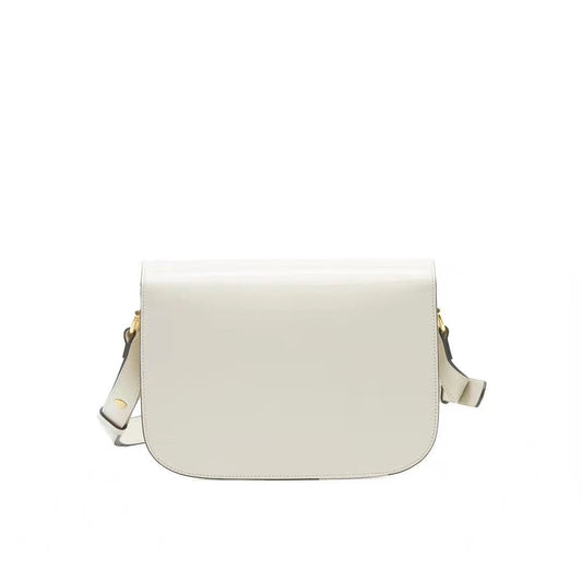 Gucci Gucci 1955 Horsebit Leather Shoulder Bag White