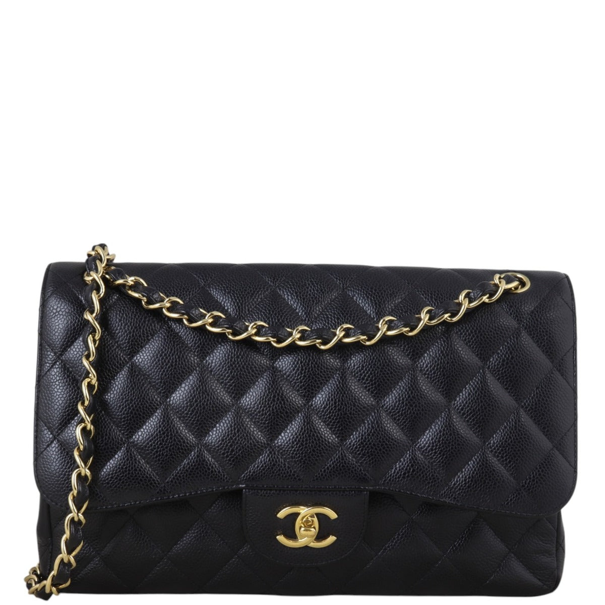Chanel Classic Double Jumbo Handbag Black Flap Crossbody Bag Jumbo 20112024