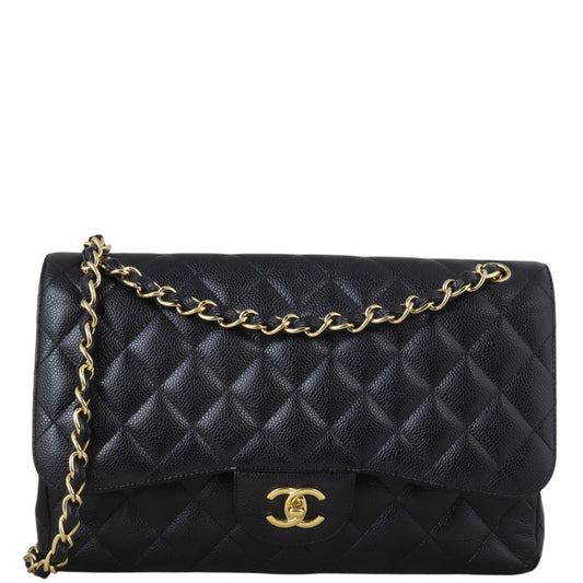 Chanel Classic Double Jumbo Handbag Black Flap Crossbody Bag Jumbo 20112024