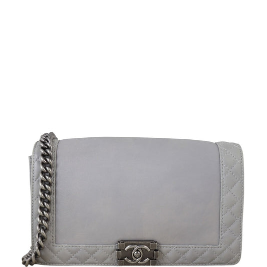 Chanel Boy Reverso New Handbag Quilted Medium Crossbody Bag