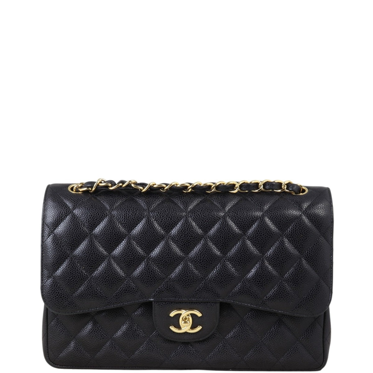 Chanel Classic Double Jumbo Handbag Quilted Black Crossbody Bag Jumbo 26112024