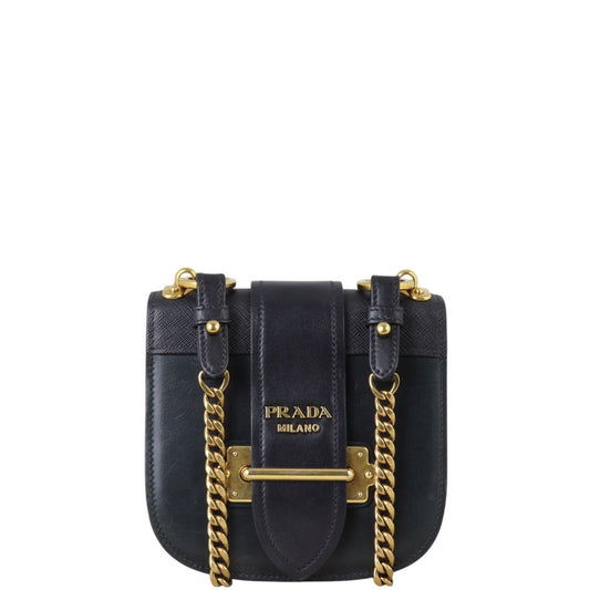 Prada Crossbody Bag Pionniere City Calf Crossbody Saffiano Black