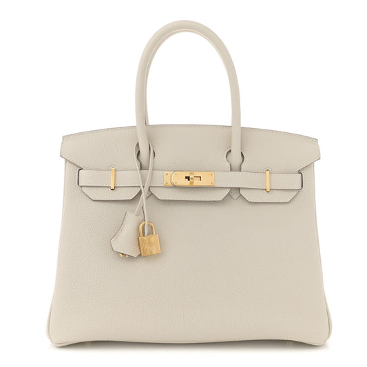 Hermes Togo Birkin Craie Handbag Travel Bag 30 Craie 1747549