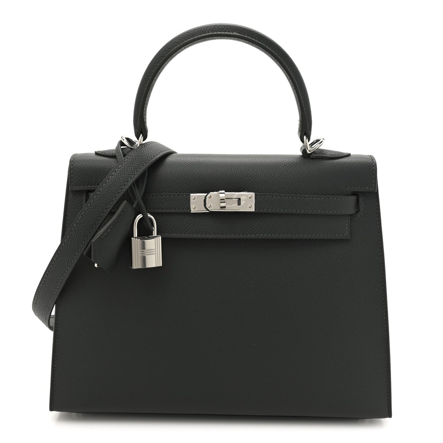 Hermes Epsom Kelly Sellier Vert Mangrove Handbag Travel Bag