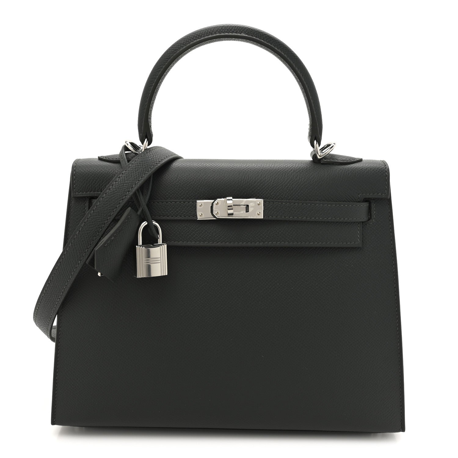 Hermes Epsom Kelly Sellier Vert Mangrove Handbag Travel Bag