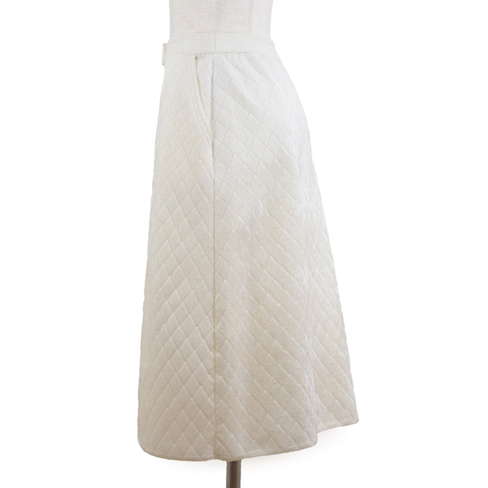 Chanel Quilted Center Zip Skirt