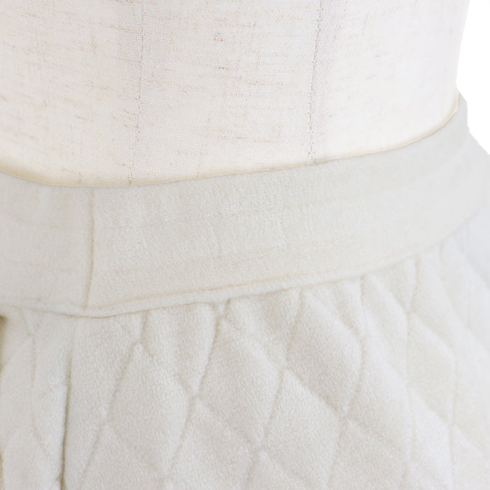 Chanel Quilted Center Zip Skirt