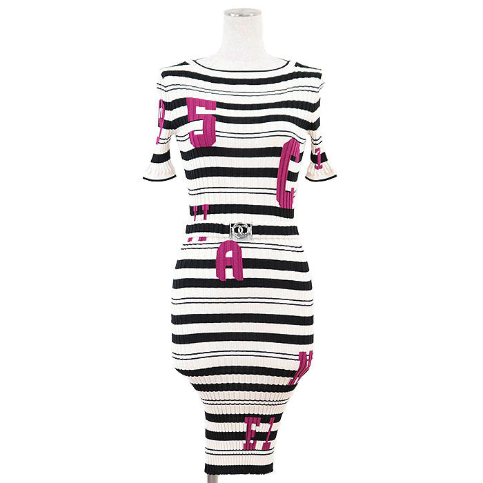 Chanel Silk Rib Knit Dress